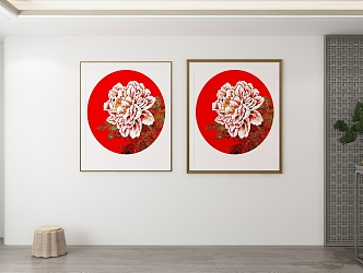 Modern Lacquer Hanging Painting 3d model