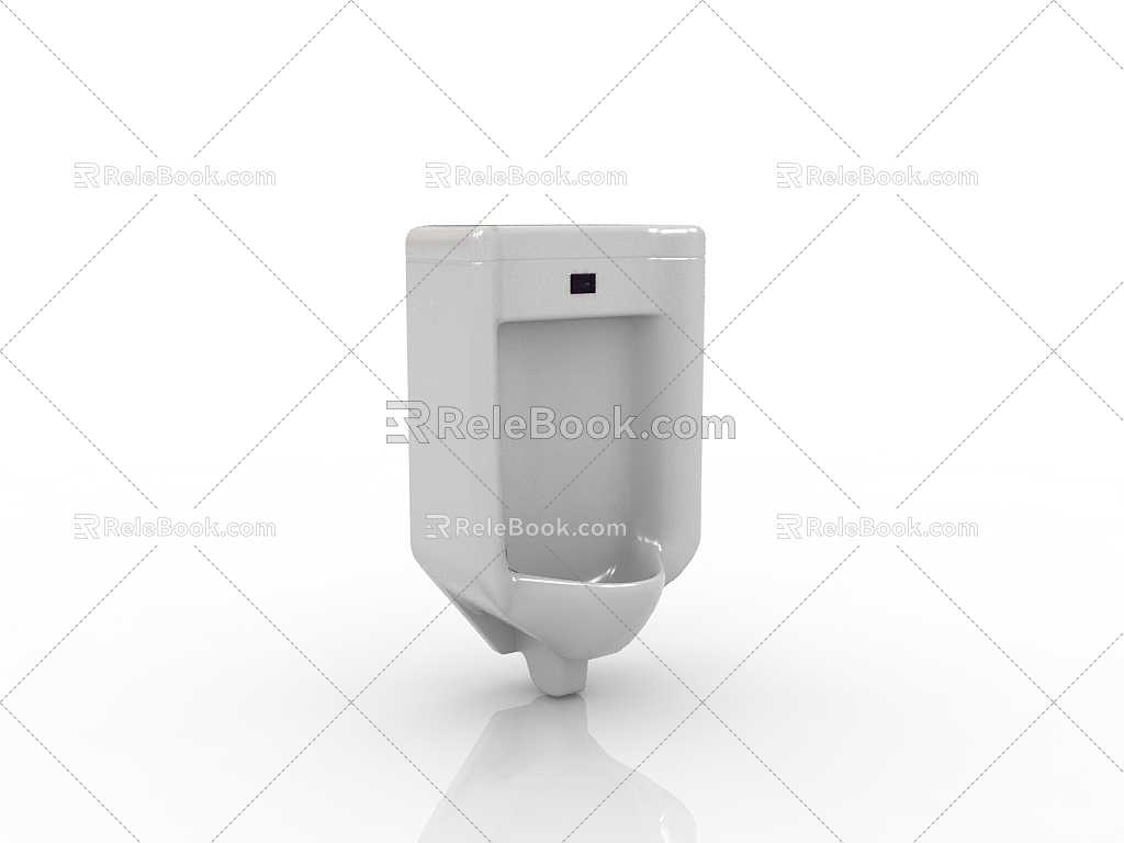 Modern bathroom supplies urinal 3d model