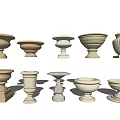 Stylish Garden Flower Pots with Multiple Decorative Designs and Shapes for Outdoor Use