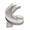 Stairs Rotating Stairs Glass Stairs Solid Wood Stairs Creative Stairs Stairs 3d model