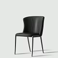Modern White Leather Leisure Chair With Black Sleek Legs And Comfortable Design