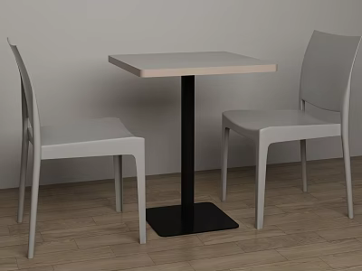 Modern Dining Table and Chair Combination 3d model