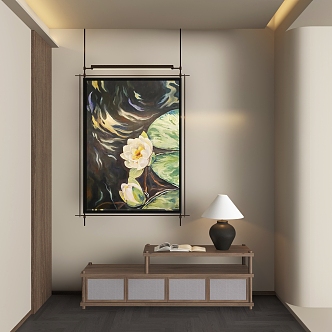 New Chinese Hanging Paintings 3d model