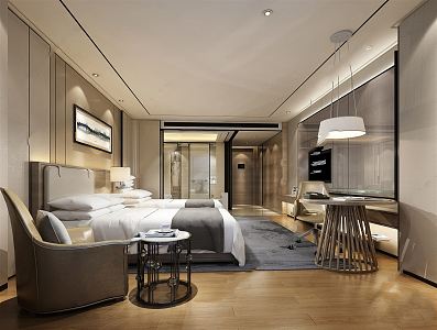 Hotel Rooms Modern Rooms 3d model