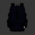 Navy Blue Canvas Backpack With Adjustable Straps Multi Functional Pockets For Daily Commute And Travel