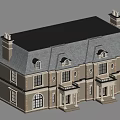 Self-built single-family villa 3d model