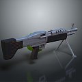 rifle semi-automatic rifle combat rifle battle rifle carbine war rifle attack rifle 3d model