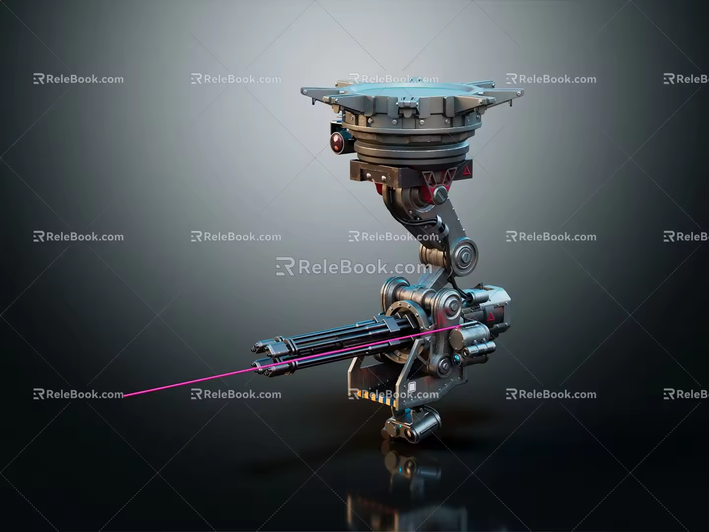 Industrial LOFT Robot Tower Defense Robot Automatic Defense Robot Tower Defense 3d model