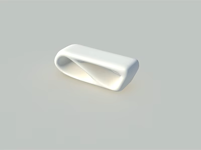 Minimalist White Outdoor Chair with Sleek Modern Design and Sturdy Build for Patio Seating 3d model
