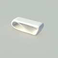 Minimalist White Outdoor Chair with Sleek Modern Design and Sturdy Build for Patio Seating