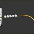 Lustrous Pearl Earrings With Golden Circular Frame And Shiny Beads Design