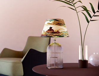 New Chinese Style Atmosphere Lamp 3d model