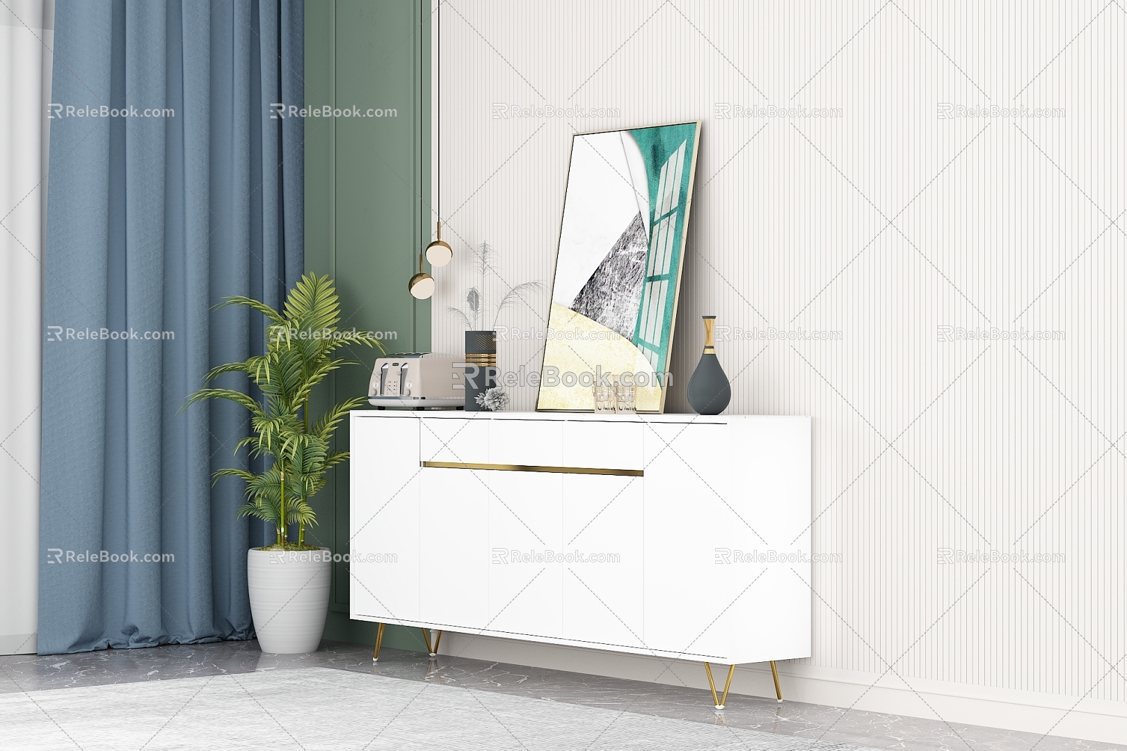 Modern Sideboard 3d model