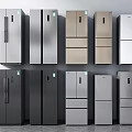 Modern refrigerator 3d model