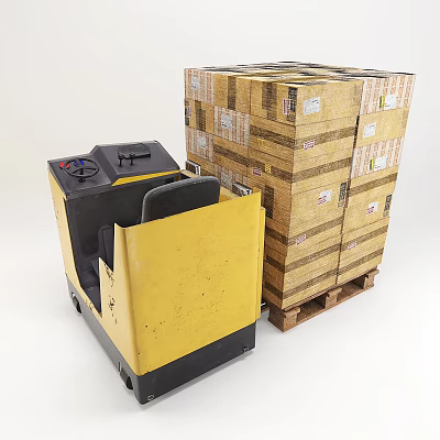 Industrial LOFT check car shelf truck 3d model