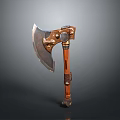 Vintage Handcrafted Axe Featuring Sharp Metal Blade And Sturdy Wooden Handle Design