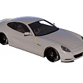 Silver Two Door Ferrari Sports Car With Sleek Design And Black Wheels