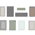 Diverse Stylish Wardrobe Doors Featuring Grid Woven Shutter Designs And Multiple Colors