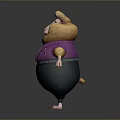 Monkey Cartoon Monkey Anime Monkey Stylized Monkey Fantasy Style Monkey Toy 3d model