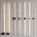 Modern Minimalist Wall Sconces with Linear Metal Bases and Ambient Lighting for Interior Spaces