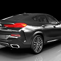 Modern Black BMW Coupe SUV With Sleek Body LED Headlights And Alloy Wheels