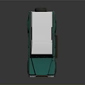 Green Body White Roof Classic Off Road SUV with Rugged Exterior Design