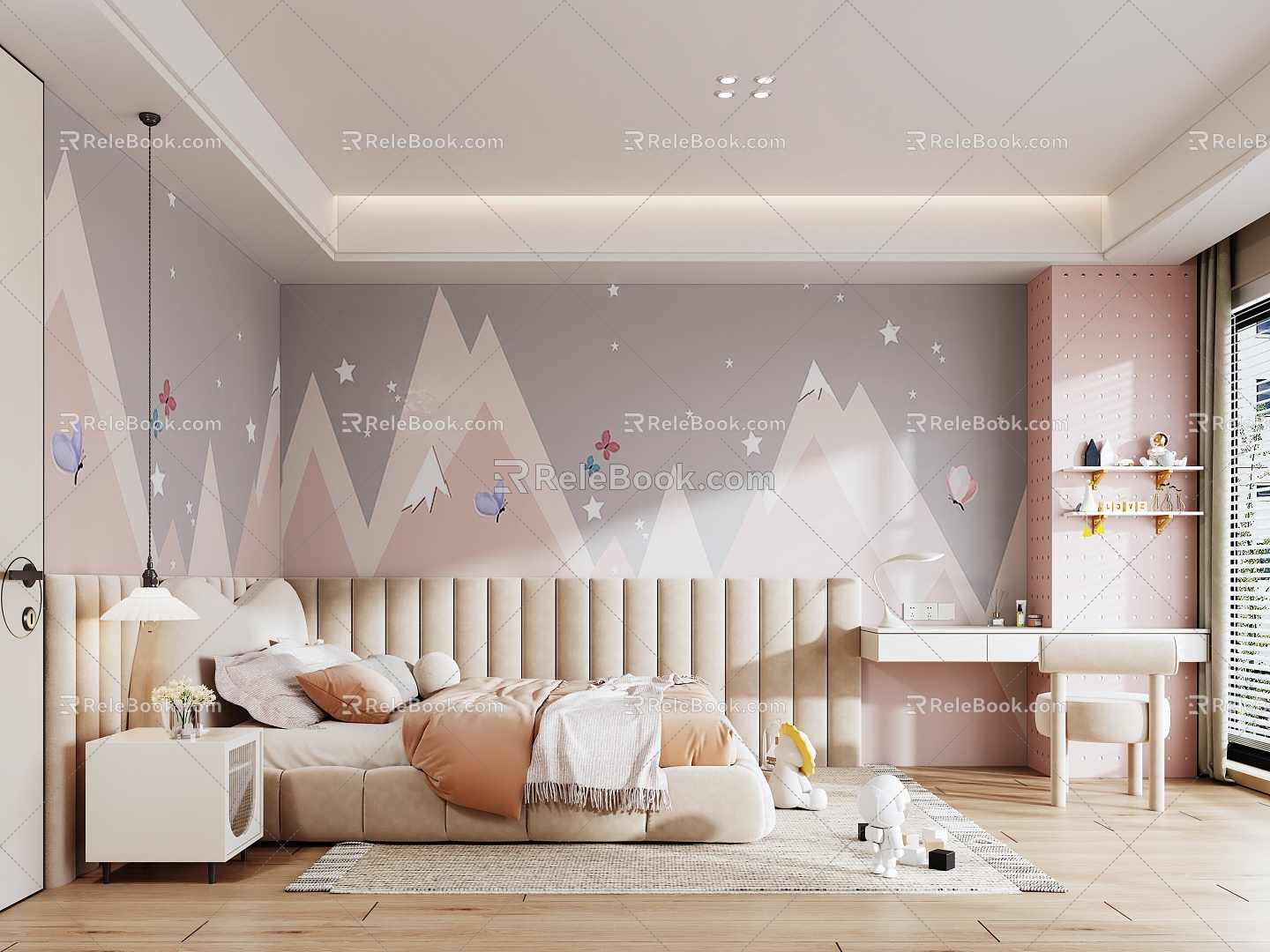 Children's Room Girls Room 3d model