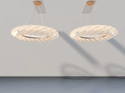 Contemporary Flat Door Interior Design With White Walls Gray Floor And Pendant Lighting 3d model