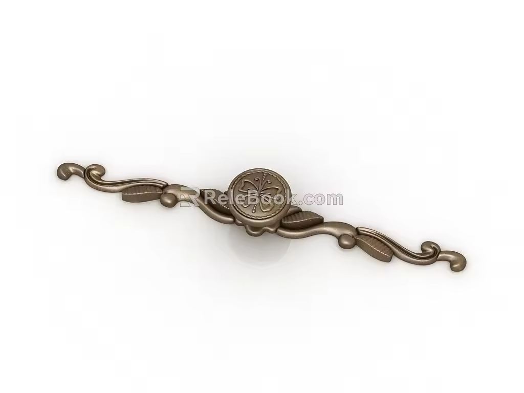 Classical hardware handle 3d model