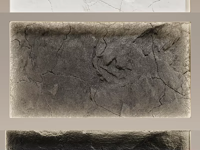 Rustic Cracked Concrete Background Wall With Vintage Texture For Home Decor 3d model