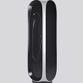Modern Black Electric Vehicle Charger With Charging Cable And Green Indicator