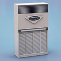 Industrial Equipment Vertical White Unit With Digital Display And Grille Panels