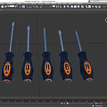 Screwdriver screwdriver hardware tool screwdriver low face number low model simple model game sub-era film and television level super realistic high precision 3d model