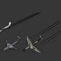 Military Transport Aircraft With Four Engines Large Wings And Silver Fuselage For Military Operations
