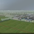 Aerial Planning of Green Farmland With Neat Layout and Surrounding Trees