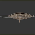 Modern Sailing Cartoon Sailing 3d model