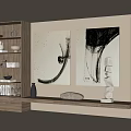 Retro background wall 3d model