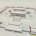 Chinese Ancient Architecture Han Dynasty Palace Qin and Han Architecture 3d model