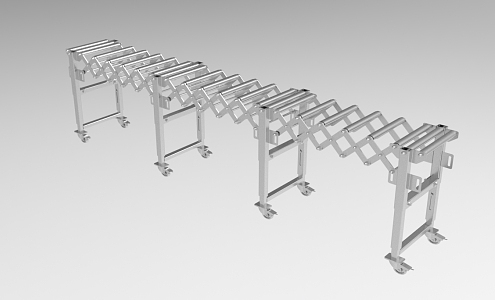 assembly line automation production line 440 3d model