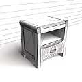 Classic Wooden Bedside Table With Brown Finish And Single Drawer Design