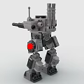 LEGO Toy Blocks Fighting Robot Gundam Mech Warrior Transformers 3d model