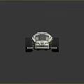 Futuristic Silver Concept Car With Transparent Cockpit And Large Wheels Design