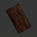 Natural Plant Root Slice With Brown Textured Surface And Organic Wooden Texture