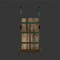Vintage Hand Trucks In Red Brown And Green With Metal Frames And Wheels