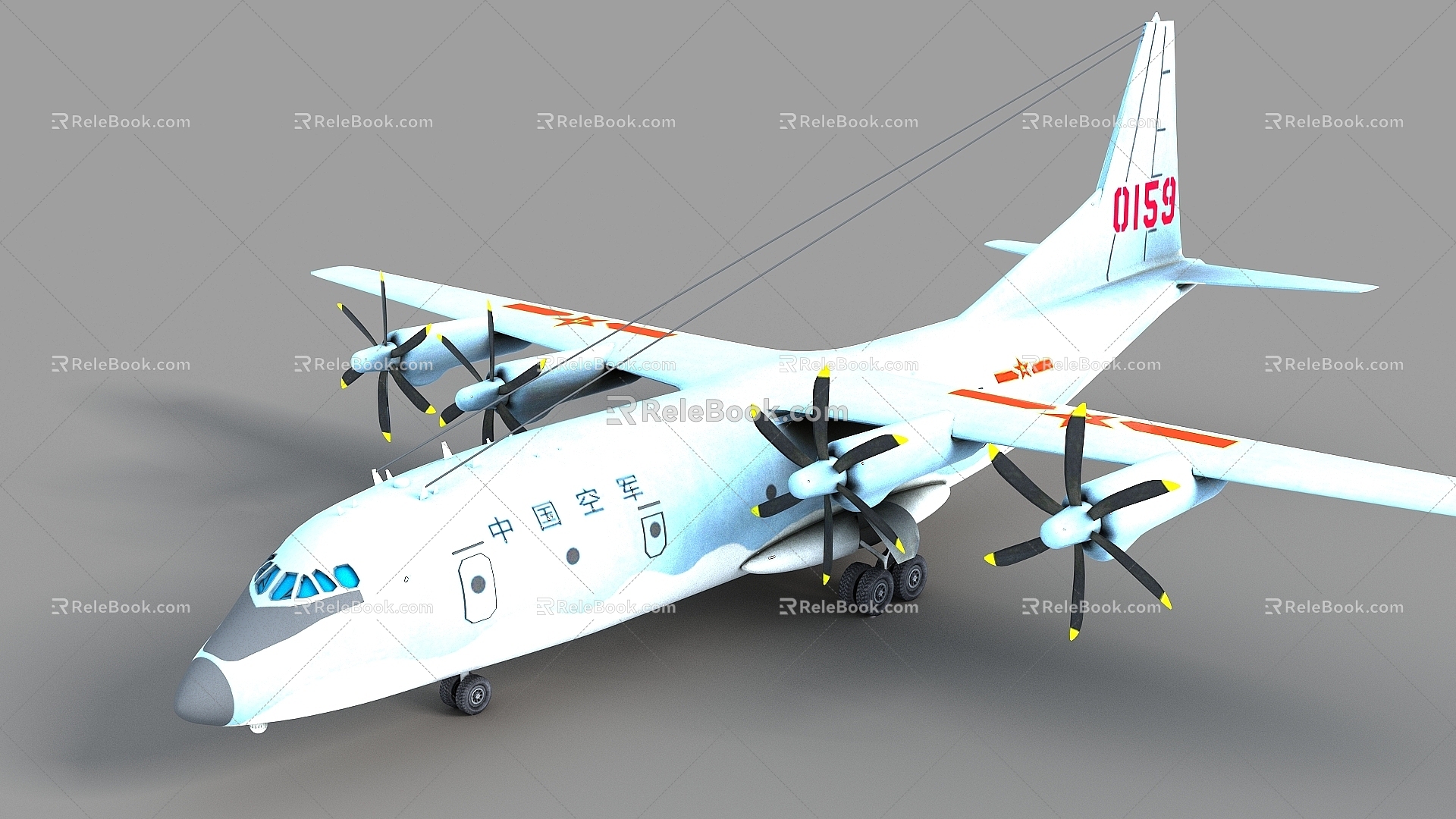 Transport 9 Transport Aircraft Military Transport Aircraft Transport 9 Y9 Air Police 200 Anniversary Parade Aircraft Domestic Transport Aircraft 3d model