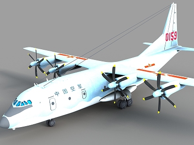 Transport 9 Transport Aircraft Military Transport Aircraft Transport 9 Y9 Air Police 200 Anniversary Parade Aircraft Domestic Transport Aircraft 3d model