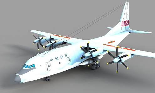 Transport 9 Transport Aircraft Military Transport Aircraft Transport 9 Y9 Air Police 200 Anniversary Parade Aircraft Domestic Transport Aircraft 3d model