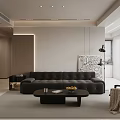 Modern Living Room Interior Design With TV Wall Coffee Table And Accent Chair