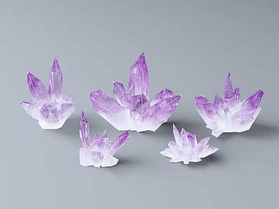 modern crystal stone 3d model