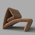 Fabric leisure chair 3d model